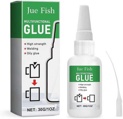Extensivek Ex01 High-Strength Oily Welding Glue – Clear, Fast-Curing Super Glue For Shoes, Ceramics, Metal, Plastic, Wood, Leather & More (50g, 2 Or 3-Pack)
